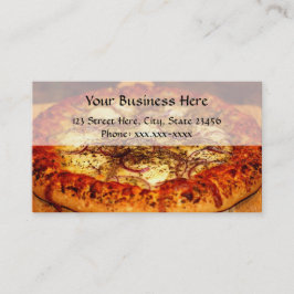 Cartões de visitas da pizaria da pizza