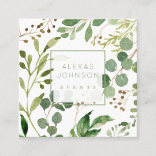 Cartões de visitas da Praça Primavera do Verde Mod