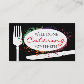 Cartões de visitas da restauração do cozinheiro