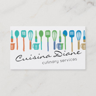 cartões de visitas da restauração do cozinheiro