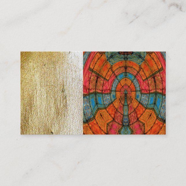 Cartões de visitas da roda da medicina do zodíaco (Frente)