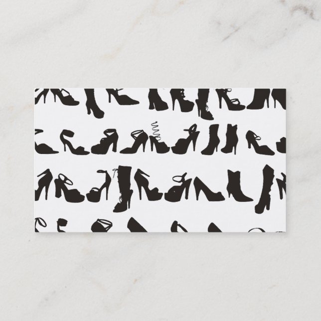 Cartões de visitas da sapataria (Verso)