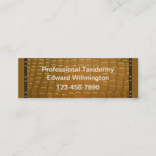 Cartões de visitas da taxidermia