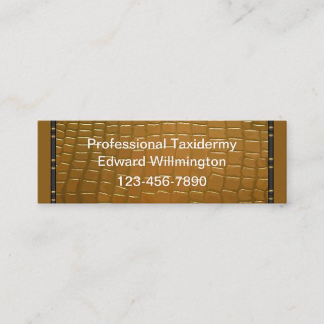 Cartões de visitas da taxidermia (Frente)