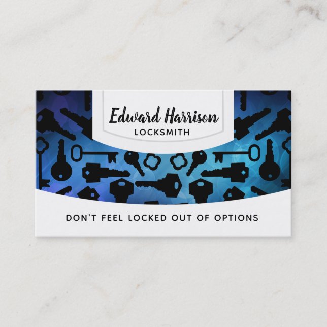 Cartões de visitas das chaves (Frente)