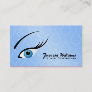 Cartões de visitas das extensões da pestana