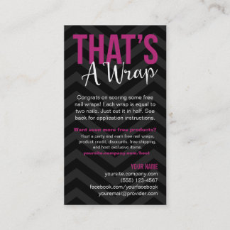 Cartões de visitas das instruções da aplicação