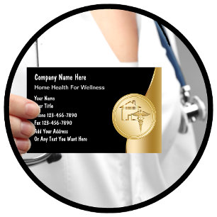 Cartões de visitas das saúdes ao domicílio