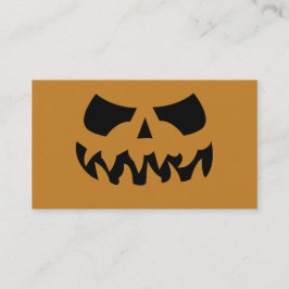 Cartões de visitas de abóbora