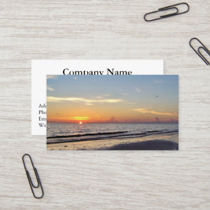 Cartões de visitas de Aposentadoria Sunset #14