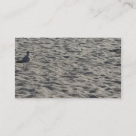 Cartões de visitas de areia na praia