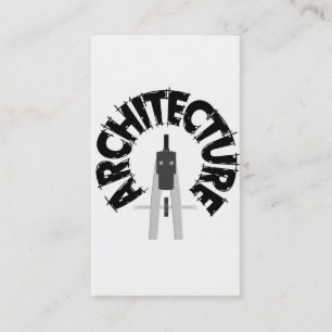 Cartões de visitas de arquitetura moderna