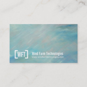 Cartões de visitas de arte azul-eólica do céu prof