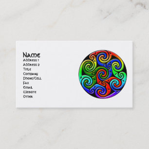 Cartões de visitas de Arte Céltica Personalizáv
