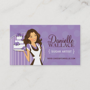 Cartões de visitas de artistas do açúcar