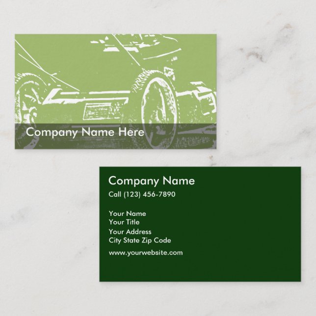 Cartões de visitas de assistência (Frente/Verso)