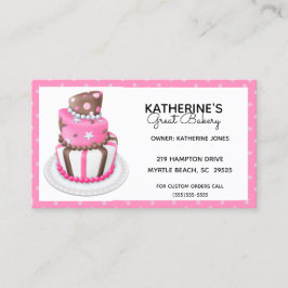 Cartões de visitas de Bakery Personalizados