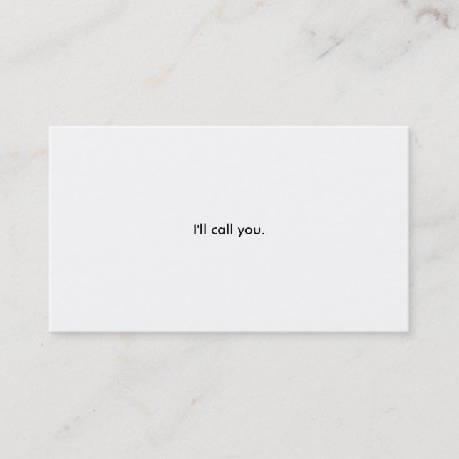 Cartões de visitas de Baller (Frente)