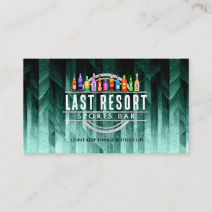 Cartões de visitas de Bar personalizáveis
