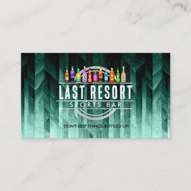 Cartões de visitas de Bar personalizáveis (Frente)