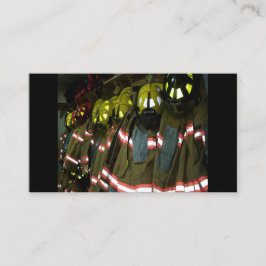 Cartões de visitas de bombeiro