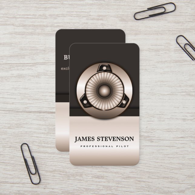 Cartões de visitas de Carta Jet do Piloto Profissi (Frente/Verso In Situ)