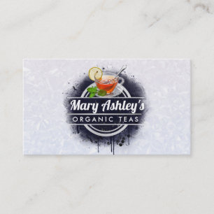 Cartões de visitas de chá