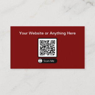 Cartões de visitas de Código QR de Quantidade Pequ