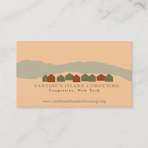 Cartões de visitas de Cohousing da ilha de Cantin