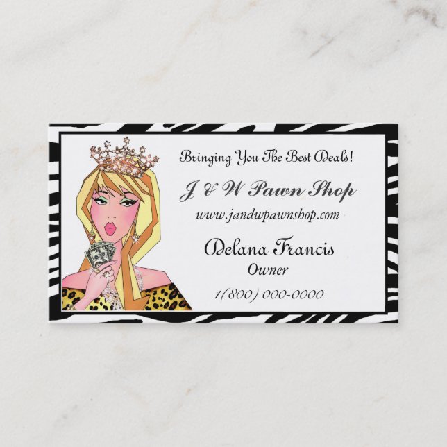 Cartões de visitas de Compro de penhor (Frente)