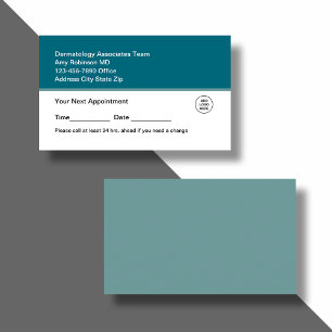 Cartões de visitas de Compromisso em Massa Dermato