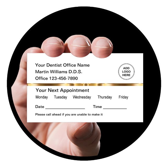 Cartões de visitas de Compromisso Médico Clássico (Criador carregado)