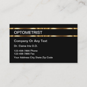 Cartões de visitas de Compromisso Optometrista Cl