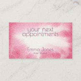 Cartões de visitas de compromissos de rosa de Aqua