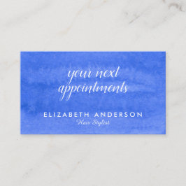 Cartões de visitas de compromissos do periwinkle d