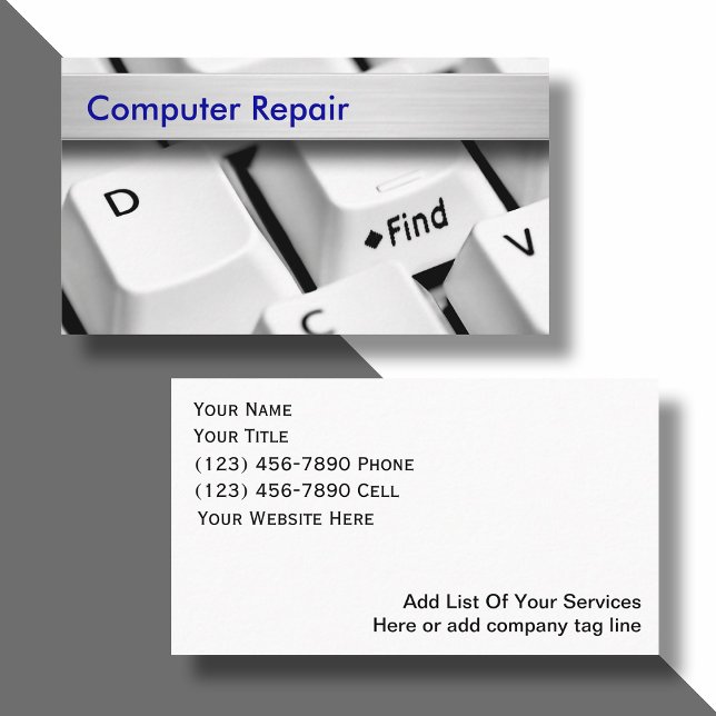 Cartões de visitas de computadores (Criador carregado)