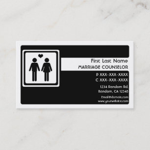 Cartões de visitas de conselheiro para casamento b