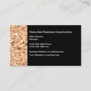 Cartões de visitas de construção Design de cont