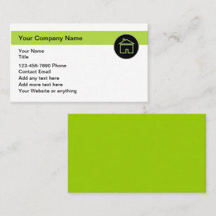 Cartões de visitas De Construção Ou De Imóveis