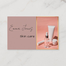 Cartões de visitas de cor de pêssego