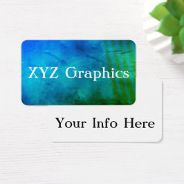 Cartões de visitas de Cores de Água da Tendência