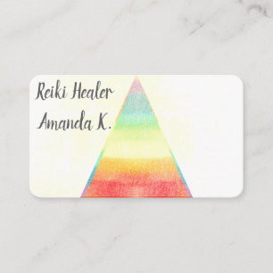 Cartões de visitas de Cores do Chakra Lightworker