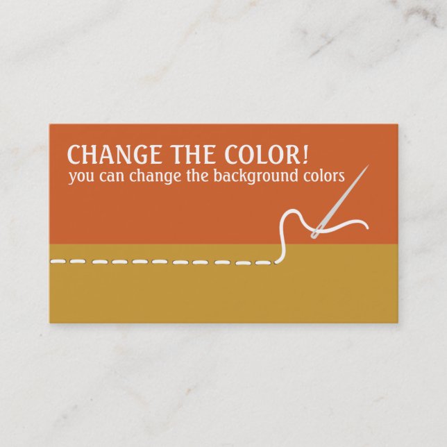 Cartões de visitas de costura Sewing da linha da (Frente)