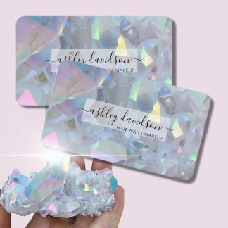 Cartões de visitas de cristal Quartz Rosa bonito
