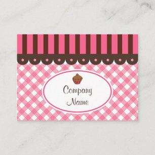 Cartões de visitas de cupcake