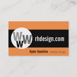 Cartões de visitas de Design na Web