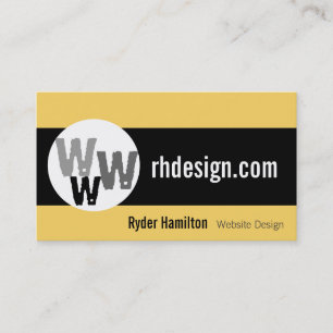 Cartões de visitas de Design na Web