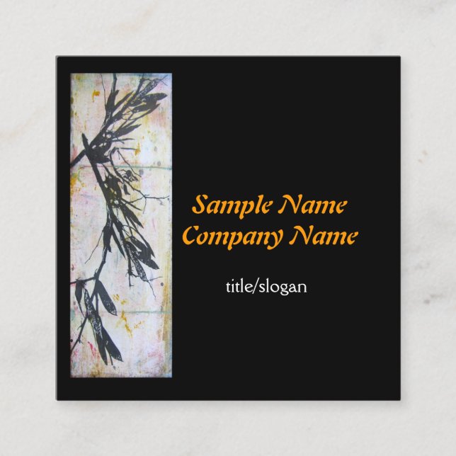 cartões de visitas de design personalizados de art (Frente)