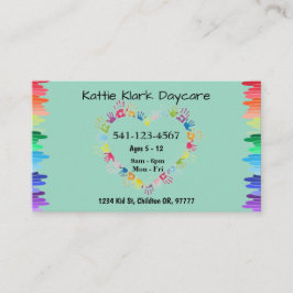 Cartões de visitas de dia simples