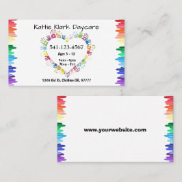 Cartões de visitas de dia simples